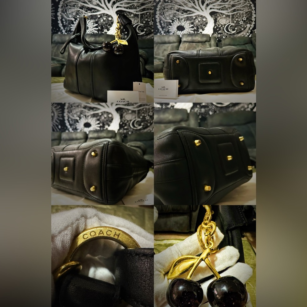 Vintage Y2K Coach Black soft Leather hobo shoulder bag 2001 years ❌70% OFF SALE❌ - Picture 17 of 17